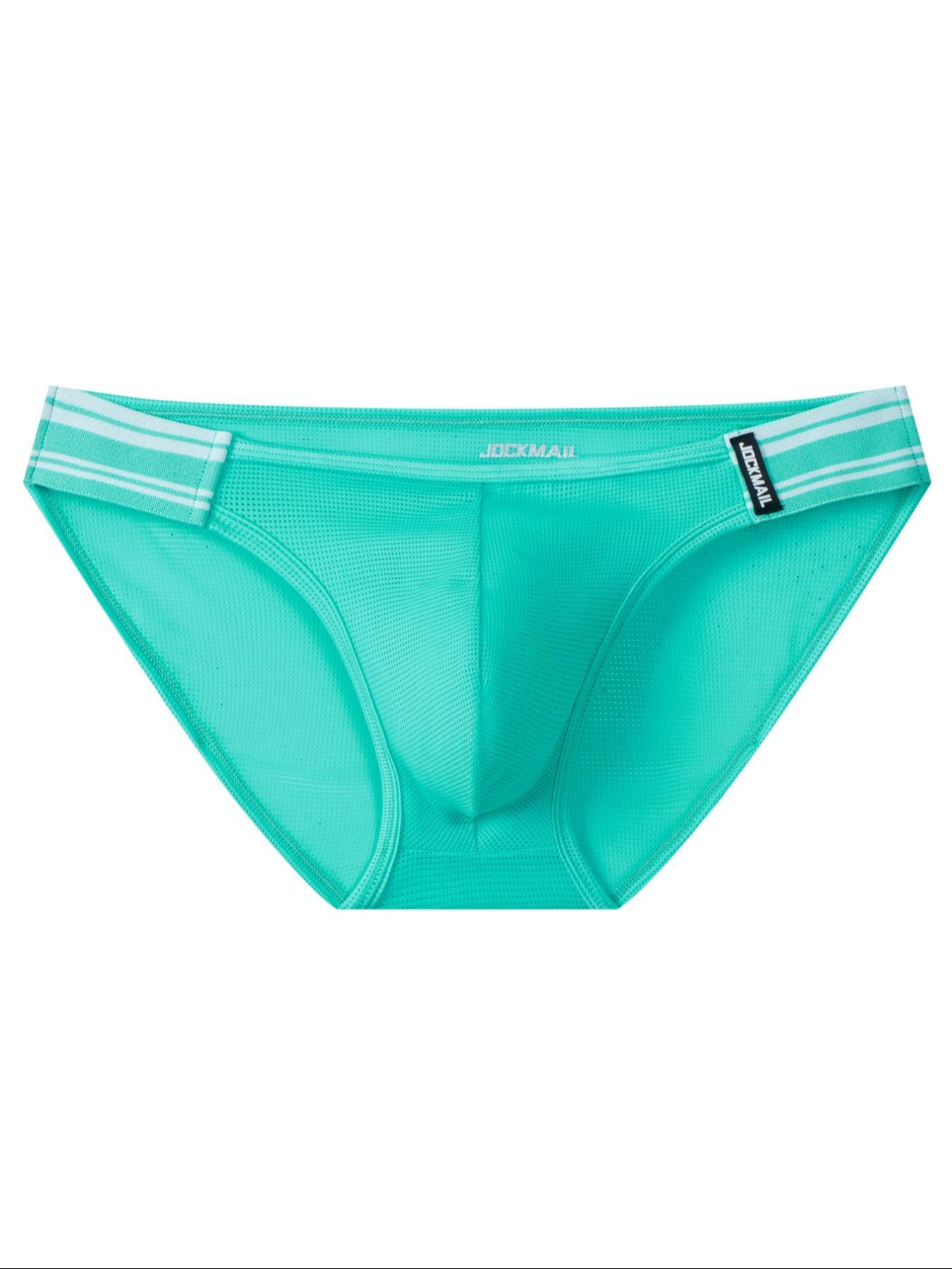 Men's Sexy Striped Print Low Waist Brief, Casual Party Breathable Comfortable Underwear for All Seasons, Men's Underwear for Daily Wear, Comfy Fabric