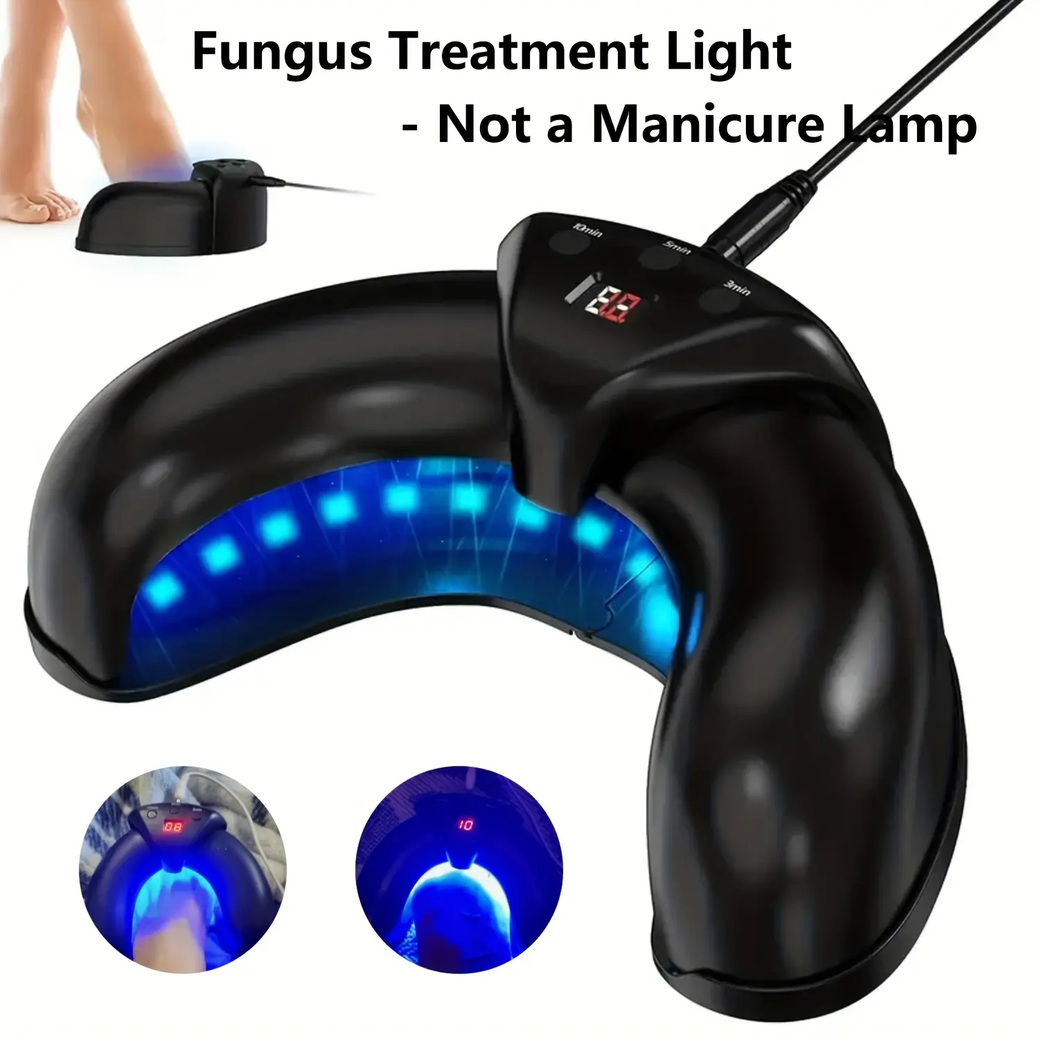FDA Cleared - KTS Nail Light Therapy Device, Nail Fungus Laser Cleanning Device For Onychomycosis Nail Fungus Laser Device Toenail Fungus Cleaning Machine 470nm&910nm Cure Onychomycosis, Thank You Note To Teacher For Gift
