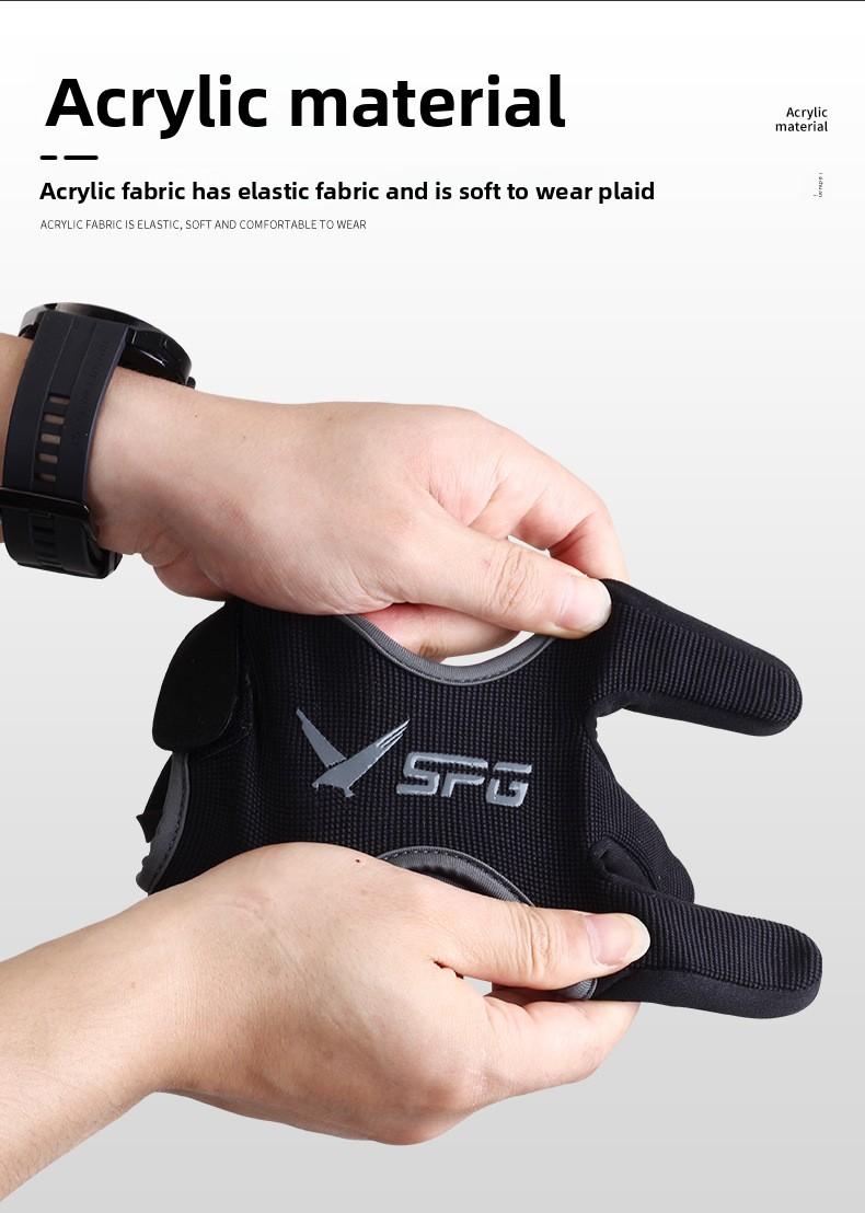 New, archery three-finger finger protection, thickened fingertips, traditional recursive bow and arrow Mediterranean pull-string gloves