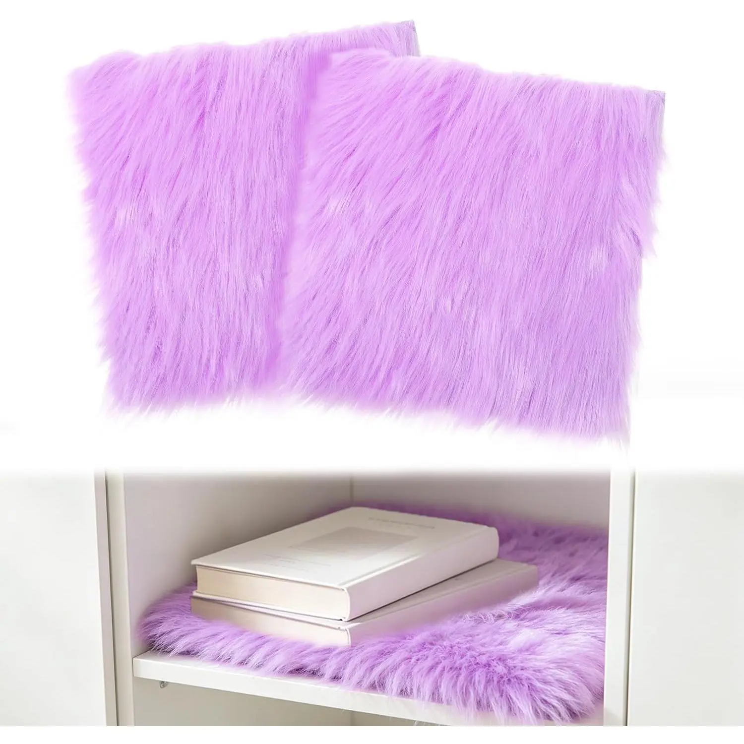 2 count Locker Decor Rug for Middle & High School Girls, 10" x 10",  |  Mini Locker Accessories, Non-Skid Backing, Soft  Area Carpet, Aesthetic  Photography Props