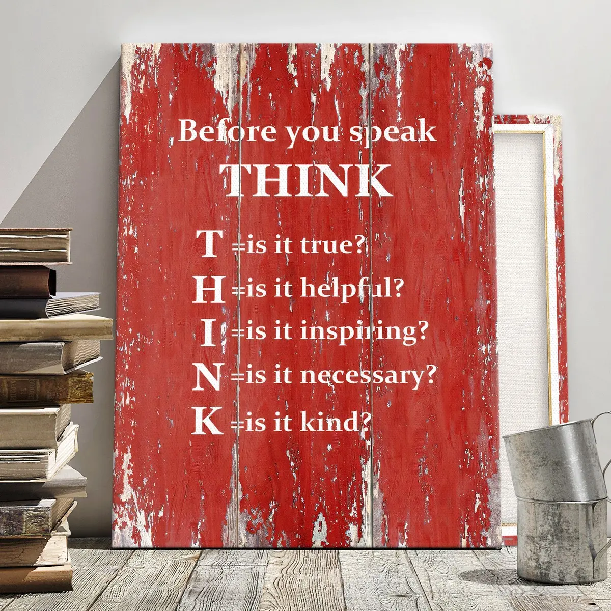 Vintage Warning Poster, Modern Art Canvas Print, High-Definition Waterproof Decor, Ideal for Hallway, Office, Bedroom, Living Room