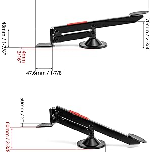 Swivel Door Lifter Installation Tool, Foot-Operated Door & Board Lifter with 360-Degree Rotation, Heavy-Duty Parallel Lifting Lever for Carpenters & Drywall Installation