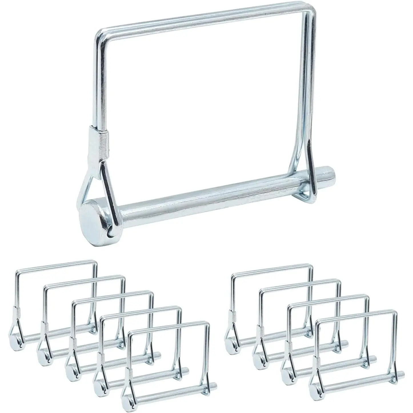 1/4" x 3" Square Shaft Locking Pin, 10 Pack