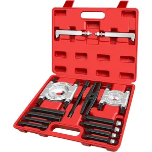 Puller and Splitter Set, 14-Piece Heavy Duty Pinion Wheel Removal Hub Axle Bearing Puller Tool Set, 5 Ton Capacity Bearing Separator with 2" & 3" Bearing Separator Jaws