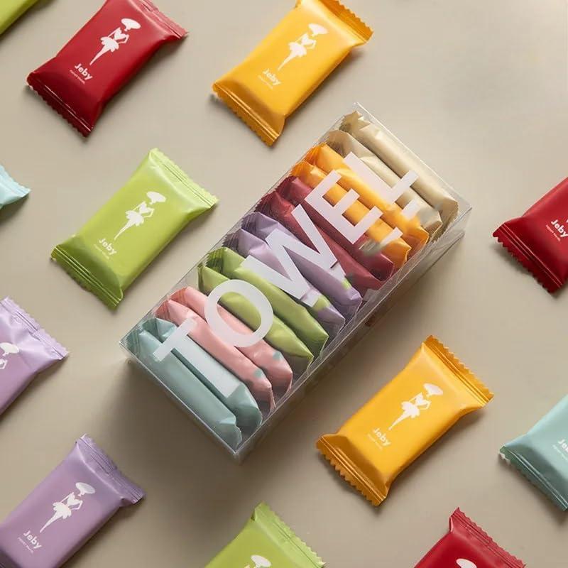 Portable Compressed Disposable Towel, 14pcs/set Thickened Compression Soft Comfortable Face Towel, Travel & Home Supplies