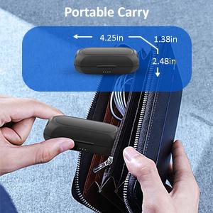 2 Pcs Wireless Lavalier Microphone for iPhone iPad Android with Charging Case 7H Clip on Lapel Microphone Wireless for Video Recording Vlogging, YouTube, Interview, 3 Mode Denoise, 70ft