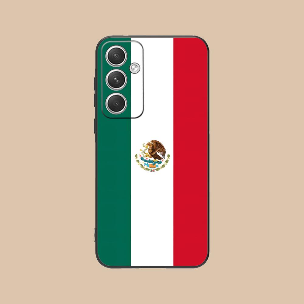Mexico Flag Mobile Cell Phone Case for Samsung GalaxyS26 S25 S24 S23 S22 S21 A14 A15 A16 A35 Plus FE Ultra Colour Protective Cover