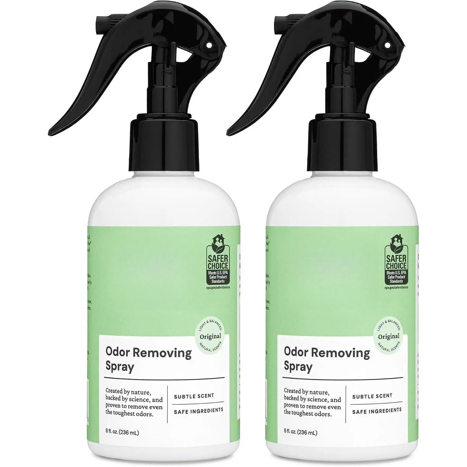 Original Scent Odor Removing Spray, 8 fl. oz. |   Pack of 2 |   Odor Absorber for Home, Furniture, Fabrics & Trash |   Safer Odor Relief
