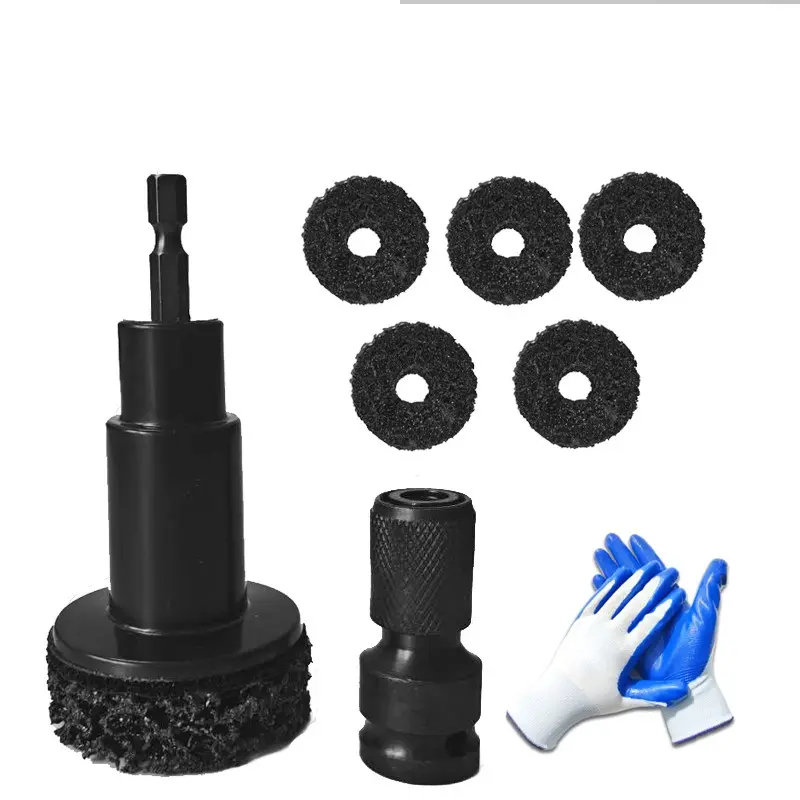 Automobile hub bearing head rust removal tool kit, including polishing wheel and brake disc rust removal tools. No battery required. Durable metal structure. Ideal choice for car maintenance and repair. Automobile tool kit.
