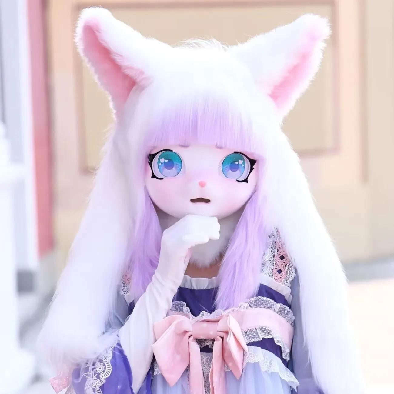 Fursuit Cosplay Headset Furry Costume Paw Head Base Comiket Furry Kig Kigurumi Animal Cat Rabbit Doll Beast Mask