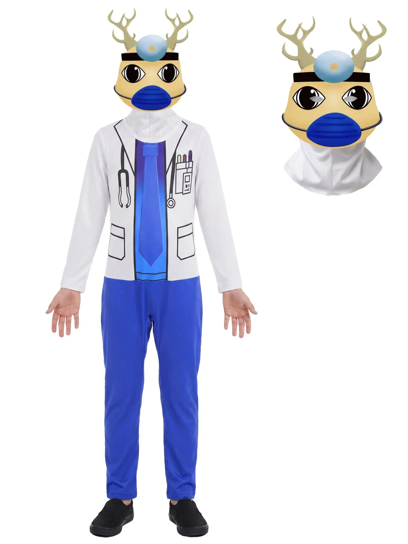 Animal Hospital Costume for Kids, Mask + Set, Highly Detailed, Perfect for Boys' Game Lovers, All Seasons Party Wear