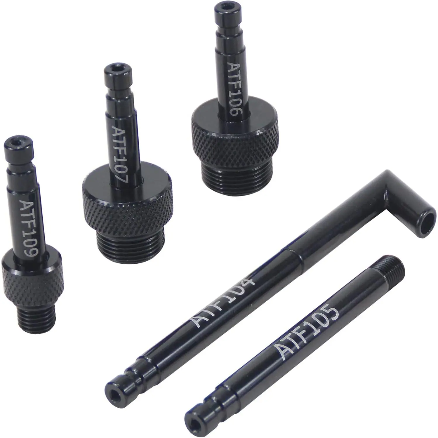 5PCS ATF Adaptor Set Automatic Transmission Fluid Oil Filling Filler Adapter Replacement Tool Compatible with VW Audi 09G 01J 722.9 CVT DSG ATF Benz 722.9