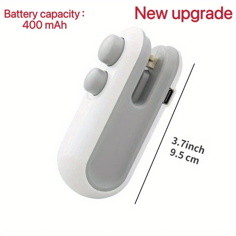 2PCS/3PCS 2 in 1 Mini Sealer and Cutter, Portable USB Rechargeable Snack Sealing Machine, Handheld Heat Seal Device for Food Preservation