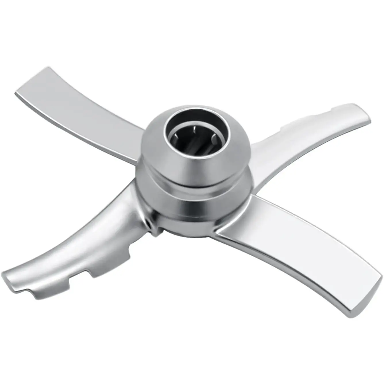 Replacement Paddle Blade Compatible with Ninja Creami NC300 Series Ice Cream Makers, Mixing Blade Paddle Replacement for Ninja NC299AMZ NC301 CN305A CN301CO, Stainless Steel, Silver