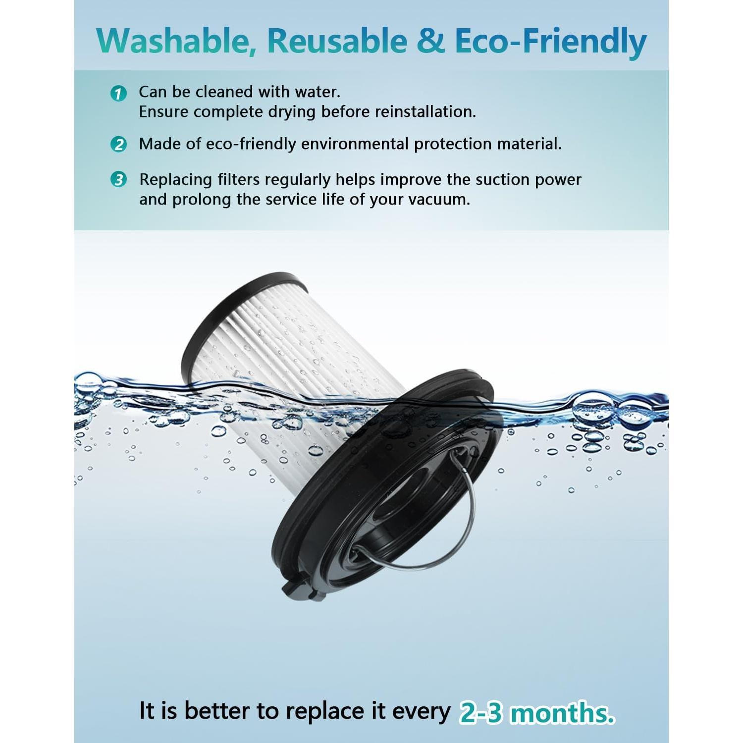 2 PACK Cleanview XR Filter Replacement Compatible with Bissell Cleanview XR 200W/ Cleanview XR Pet 300W/ Powerlifter Turbo Cordless Stick Vacuum Cleaner 3789U, 3789X, 3789, 3797V, 3797W, 3797, 1638010 2 PACK Cleanview XR Filter Replacement Compatible with Bissell Cleanview XR 200W/ Cleanview XR Pet 300W/ Powerlifter Turbo Cordless Stick Vacuum Cleaner 3789U, 3789X, 3789, 3797V, 3797W, 3797, 1638010