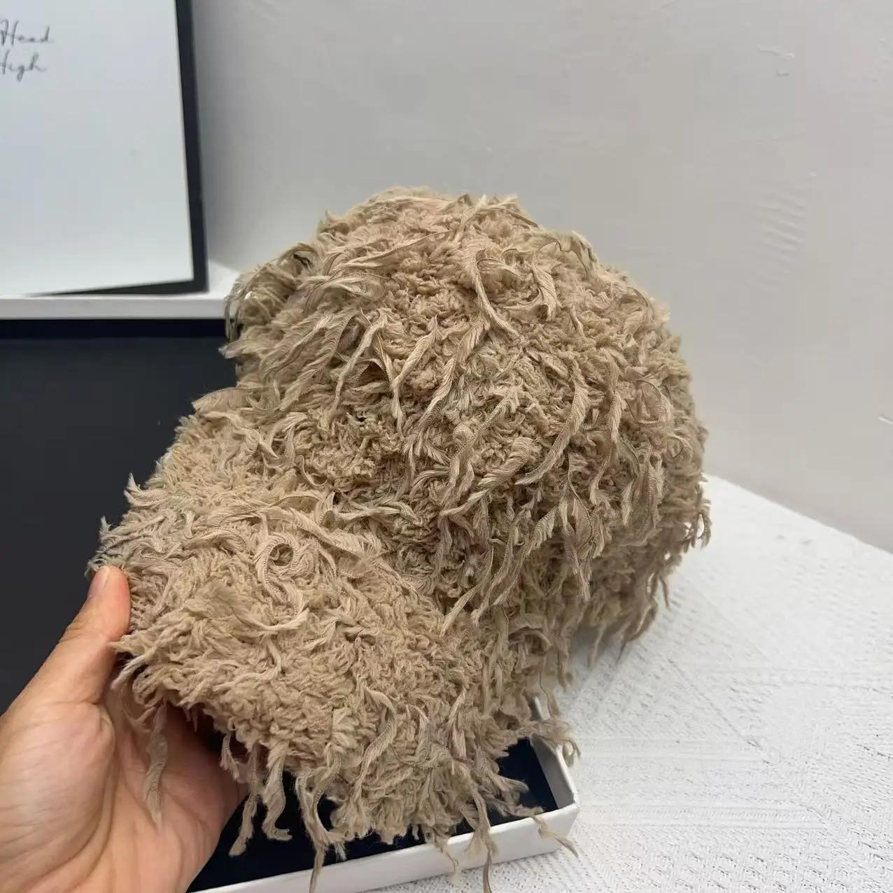 Winter Hat Women Warm Tassel Cap Lamb Wool Baseball Cap Women Men Solid Hip Hop Snapback Cap Outdoor Adjustable Warm Hat