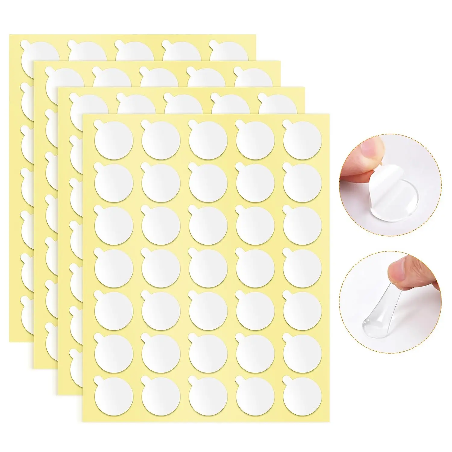 Sticky Dots Double Sided, 140 count 0.79" X 0.04" | Clear Removable Adhesive Dot for Posters Crafts Balloons Photos Party Decorations, Easy Release, Water Resistant, No Trace