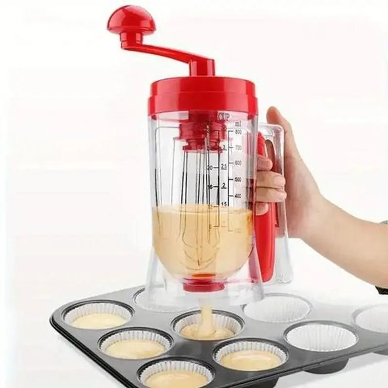 1pc, Pancake Batter Dispenser, Hand Crank Batter Dispenser, Pancake Dispenser For Batter, Pancake Dispenser, Perfect Pancakes, Cupcake, Waffle, Muffin Mix, Cake, Kitchen Tools, Baking Tools