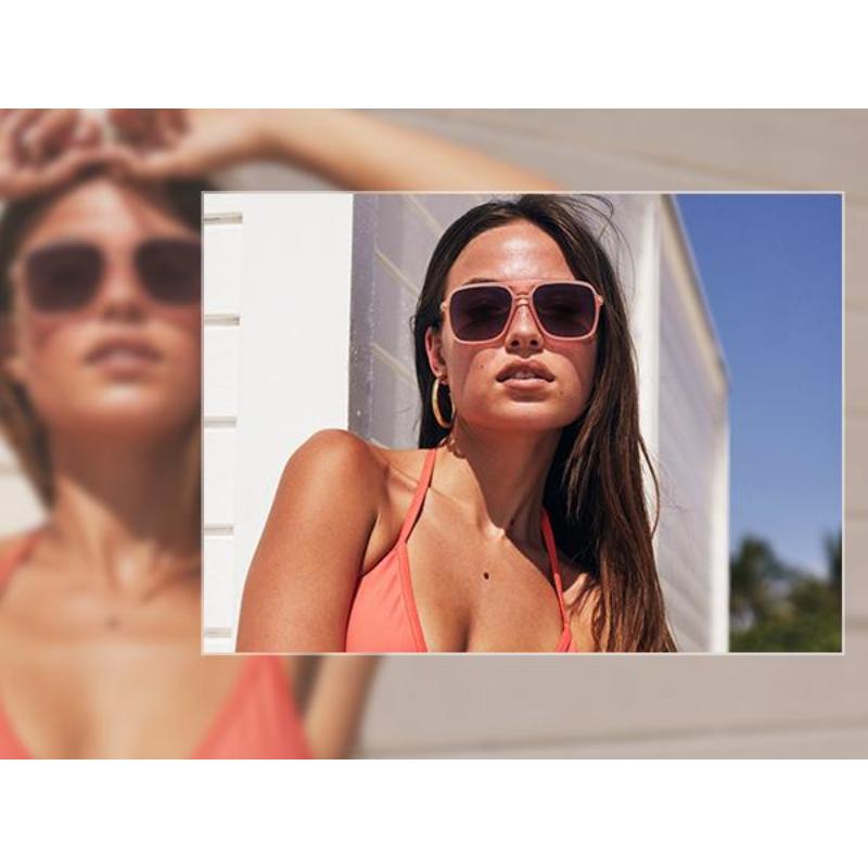 SOJOS Sunglasses for Women Men Square Retro Polarized Lens Trendy Aviator 90s Shades.