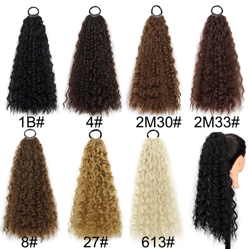 DB- Curly Ponytail Hair Extension Heat Resistant Synthetic Hair Drawstring Ponytail for Women-DB