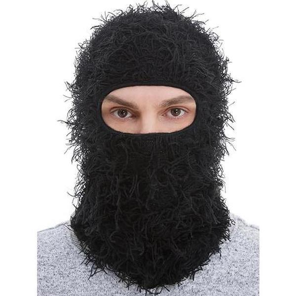 Balaclava Ski Mask for Men Women Shiesty Mask Shaggy Knitted Full Face Ski Mask Windproof Neck Warmer`