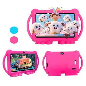 7-Inch Android Tablet with Shockproof Case, 1gb+16GB, Wi-Fi, Parental Control, Dual Cameras, Bluetooth-compatible, Educational, Blue/, Eye Protection Mode