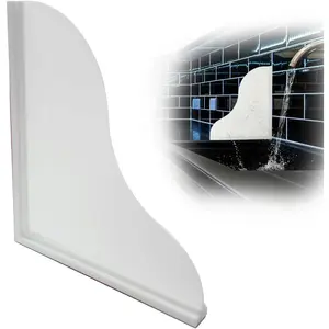 Silicone Self-Adhesive Shower Splash Guard, Keep Water in Shower, Suitable for Bathtubs, Washbasins, Sinks & More