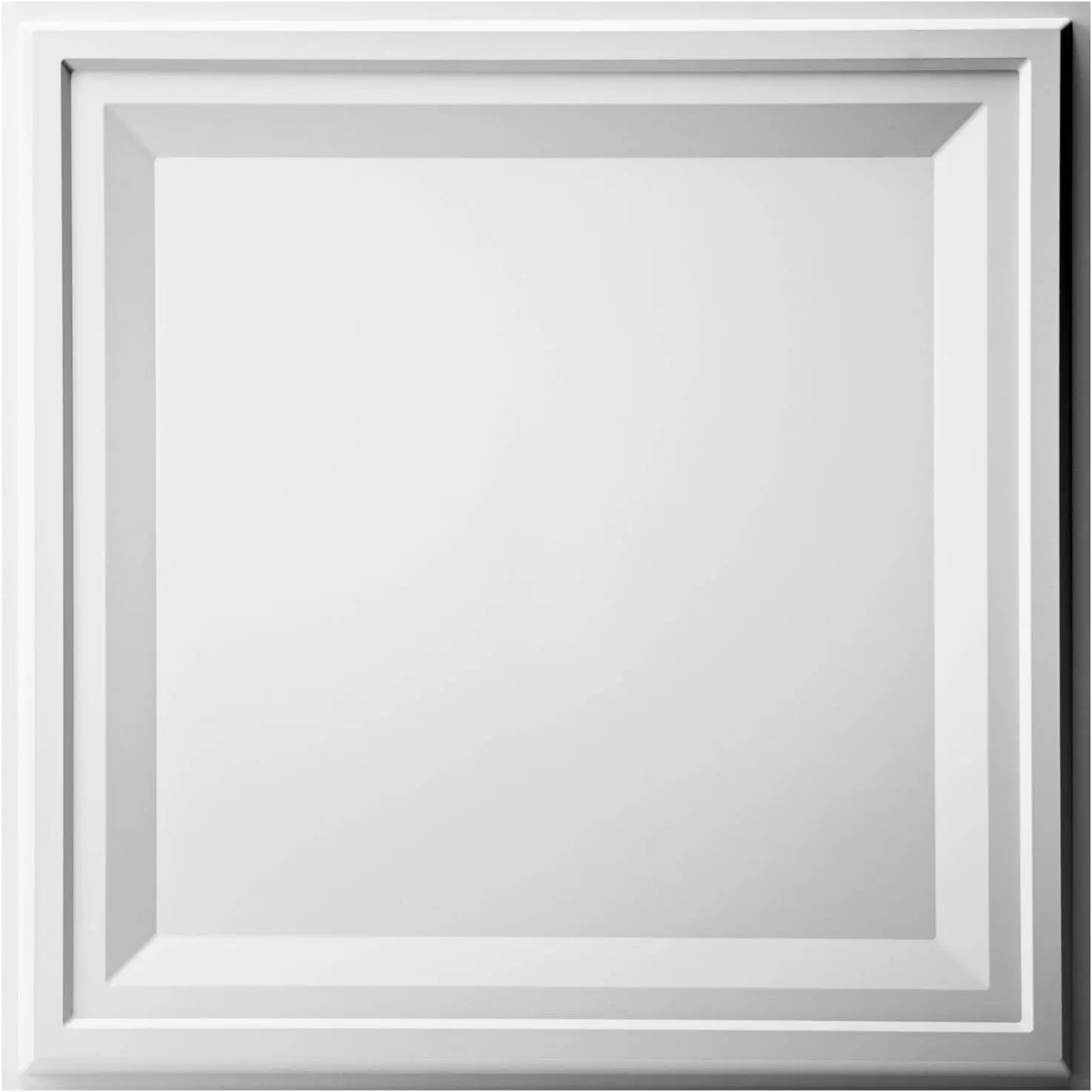 12-Pack 24"x24" Drop Ceiling Tiles, Waterproof Glue-up White Ceiling Panels