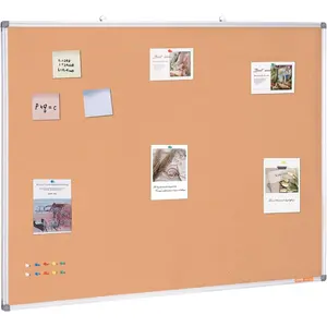 VEVOR Cork Board for Walls, Double - Sided Cork 24x 18 Bulletin Board Vision Board, Push Pin Board with Framed for Office Home and School