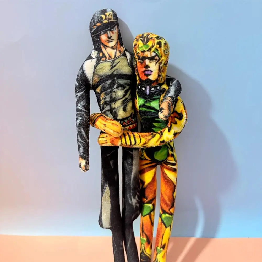 JoJo's Bizarre Adventure Dio Brando & Jotaro Kujo Bendable Wire Skeleton Dolls - Funny Abstract Anime Mascot Character Toys, Human-Shaped Costume Props, Mouse Dry Cosplay Accents, Anime Mascot Character Stuffed Toys, Character Shaped Stuffed Toys