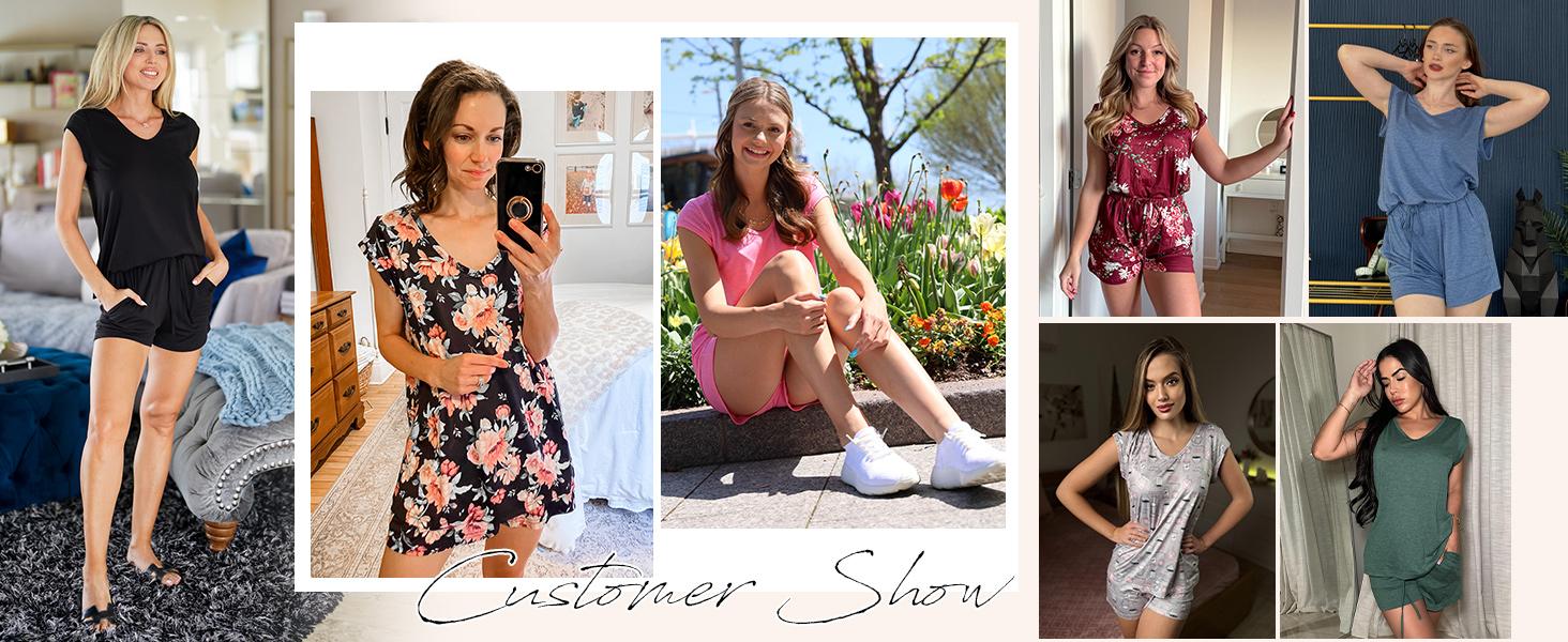 Pajama woman Women's Pajama Set 2-Piece Casual Set Comfortable Short-Sleeve Top and Shorts Cute Sleepwear Set S-XXL Easter Gift Birthday Gift