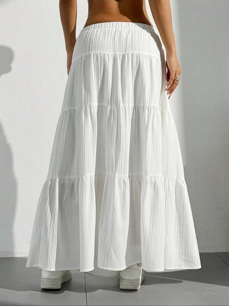 1 piece white bow Valentine's Day date sweet casual dress skirt