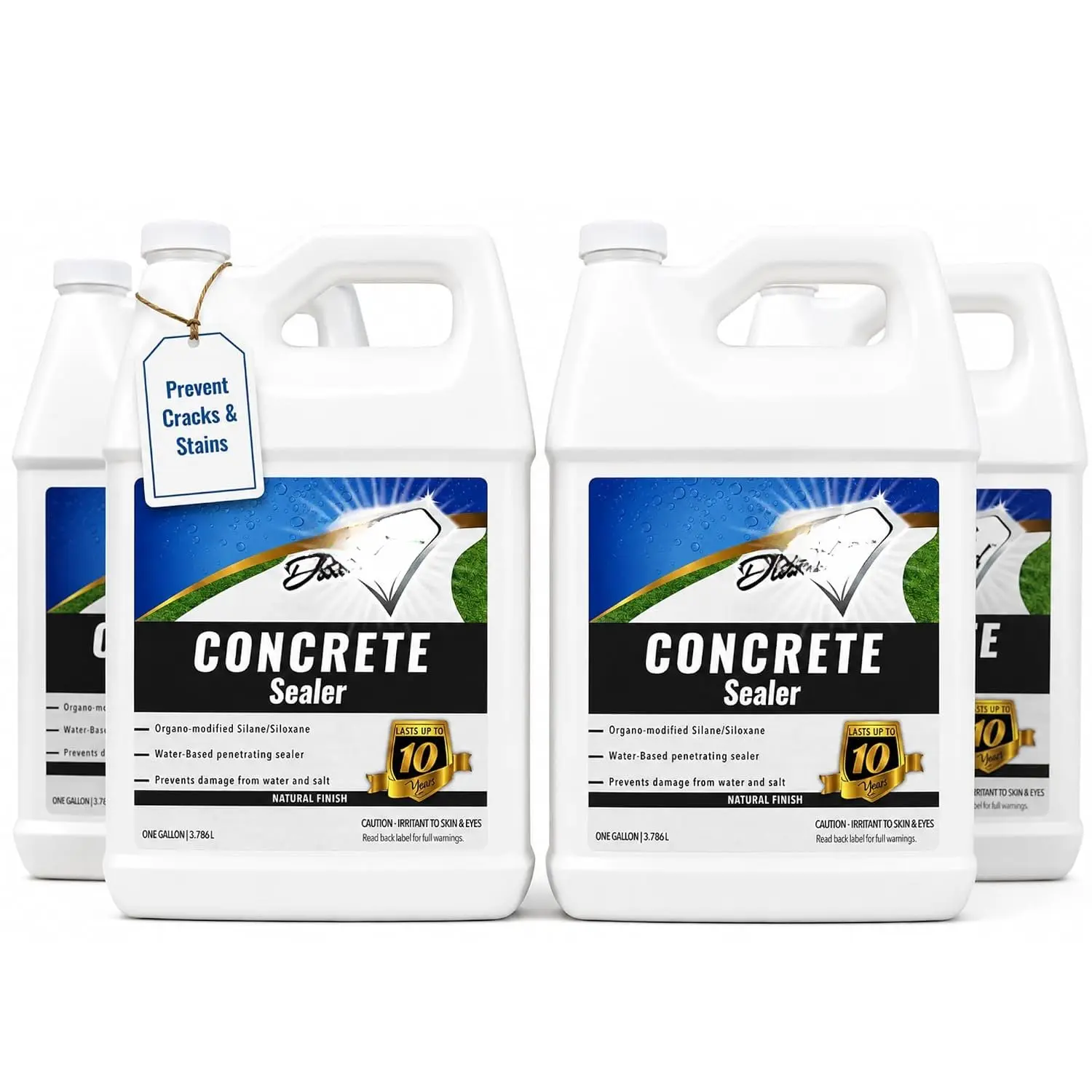Concrete Sealer – Penetrating Water Repellent Sealer for Driveways, Patios, Pavers, Brick, Grout & Masonry – Indoor & Outdoor Protection (128oz)