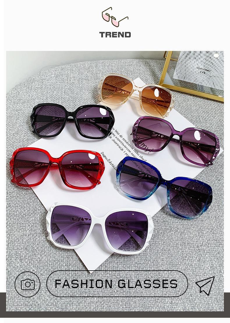 2026 new women's sunglasses trendy fashion large frame sunscreen sunglasses vacation retro sunglasses Sunglasseswomen Sunglasswomen Windproof Polarized