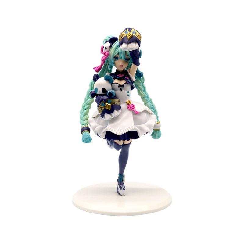 Hatsune  Desktop Cute Action Figure 11cm Neko T-Shirt Ver. Anime Figurine Kawaii Girl Model Toy Gift