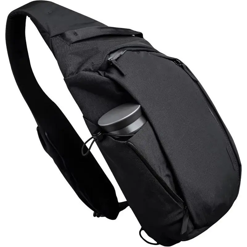 Outdoor Crossbody Bag Fashion Chest Bag For Men Sling Backpack Sports Shoulder Bag With Water Bottle Pocket Fits 11" Tablet