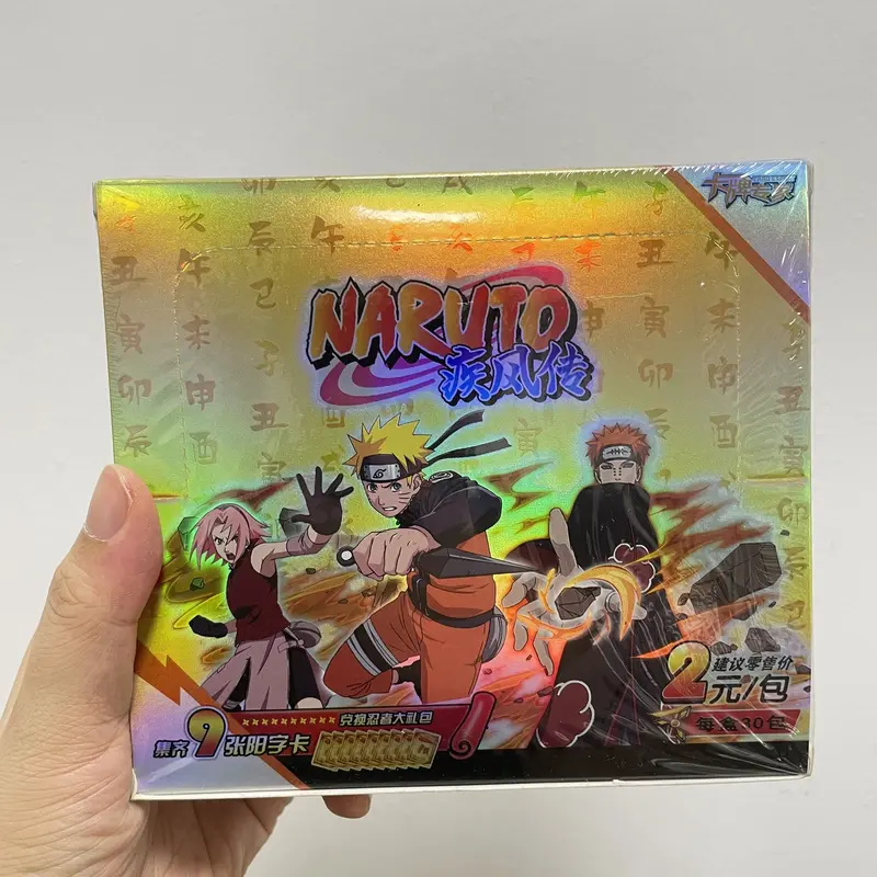 New Naruto Non-Sports Trading Card Game Booster Box - CCG-TCG Gold Sage Edition, 30 Packs