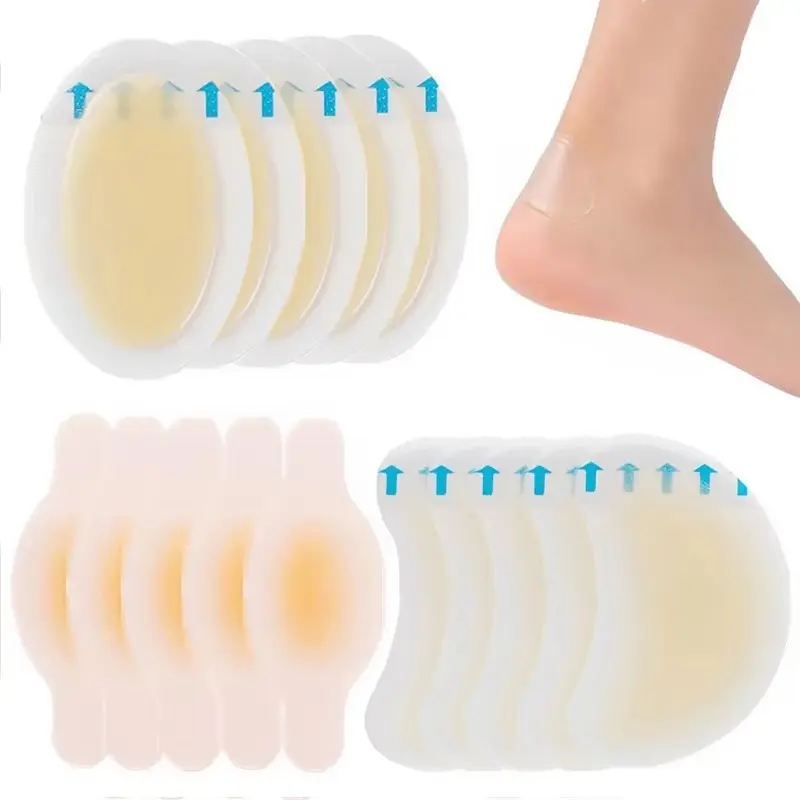 15 Pcs Hydrocolloid Heel Invisible Anti-Friction Patches, High Heel Shoe Protection, Foot Buffering Guard, All Season Use, Heel Protector