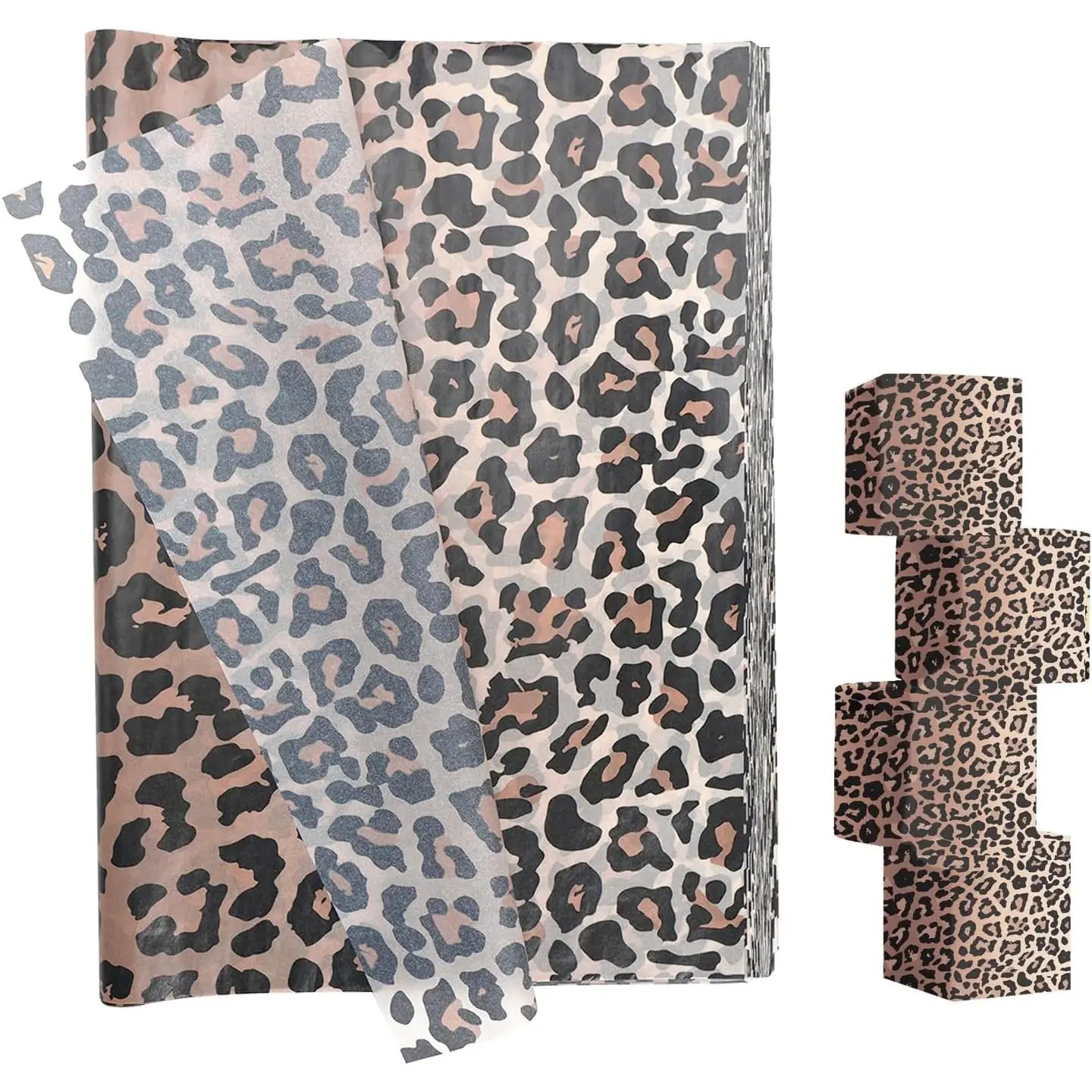 10 Sheets Leopard Tissue Paper 14 x 20 Inches Jungle   Print  Wrapping Tissue Paper for  Bags Wedding Birthday Jungle Safari Party Packaging Crafts