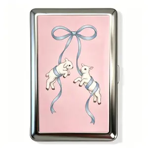 Metal Wallet Vintage Case - Cigarette Card Holder, Multi-Functional Metal Tin Box, Versatile Trinket Business Card ID Holder