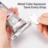 1‑Pack Zinc Alloy Compact Manual Toothpaste Squeezer, Bathroom Accessory for Home, Dorm & Hotel Use