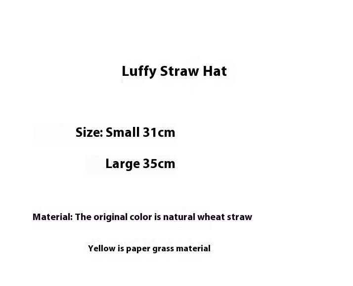 One Piece King Luffy Same Cosplay Hat Anime Cosplay Props Hats Stage Performance Accessories Neutral Sun Hats Parent-child Game