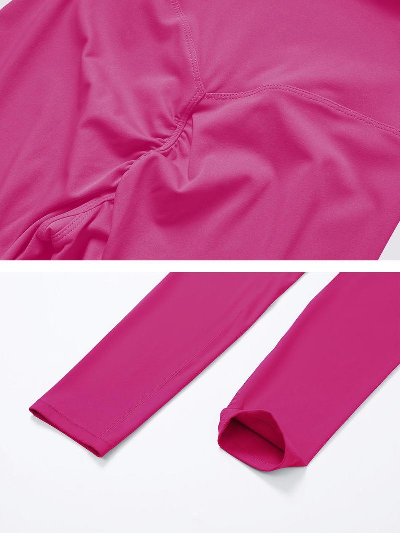 Women's Solid Criss Cross Crop Tank Top & High Waist Leggings & Zip Up Crop Jacket Set, Breathable Comfy Outfits for Yoga Gym Running, Activewear