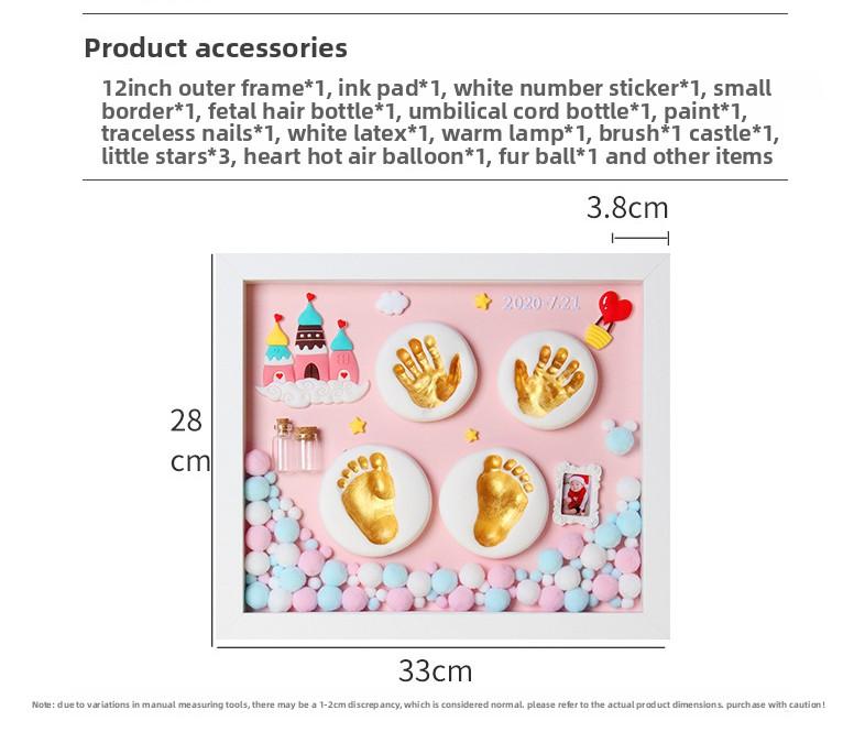 Capture Tiny Miracles! Baby Handprint Footprint Memorial Frame