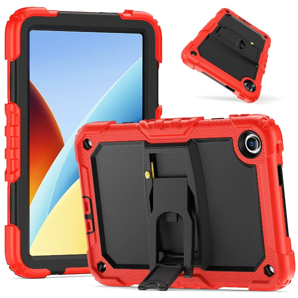 For Redmi Pad 2 SE 9.7 /Poco Pad C1 9.7-Inch 2026 Shockproof Stand Tablet Cover, One Button Press Automatic Retraction Protective Shell Casing