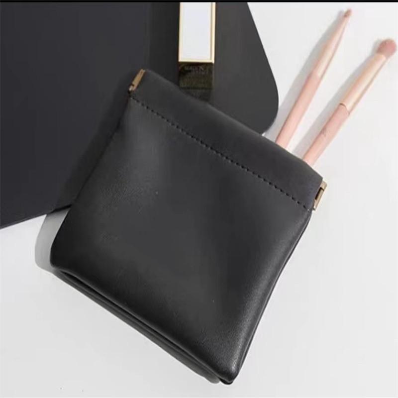 New automatic closed tight mouth storage bag earphone data cable storage bag portable change jewelry bag mini