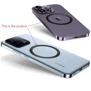 Universal Ultra-Thin Magnetic Ring Sticker, Compatible with Wireless Charging Devices and All Phone Cases, Magnet-Compatible Mobile Accessories