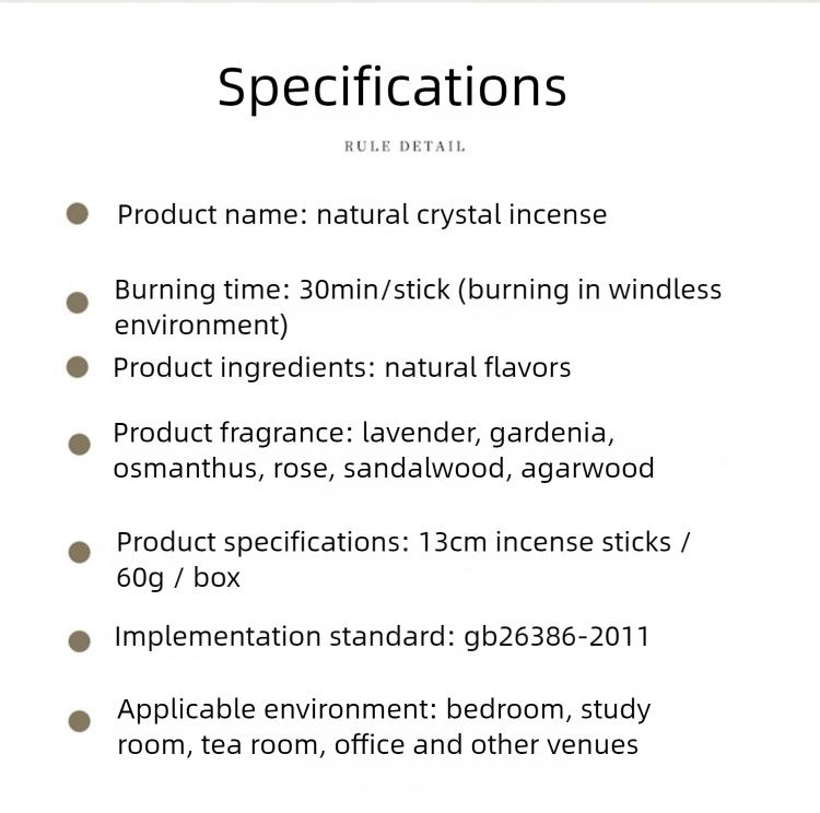 Gardenia Incense for Home Use in Bedroom Long Lasting Fragrance Natural Osmanthus Sandalwood Agarwood Rose Lavender Scent aromatherapy
