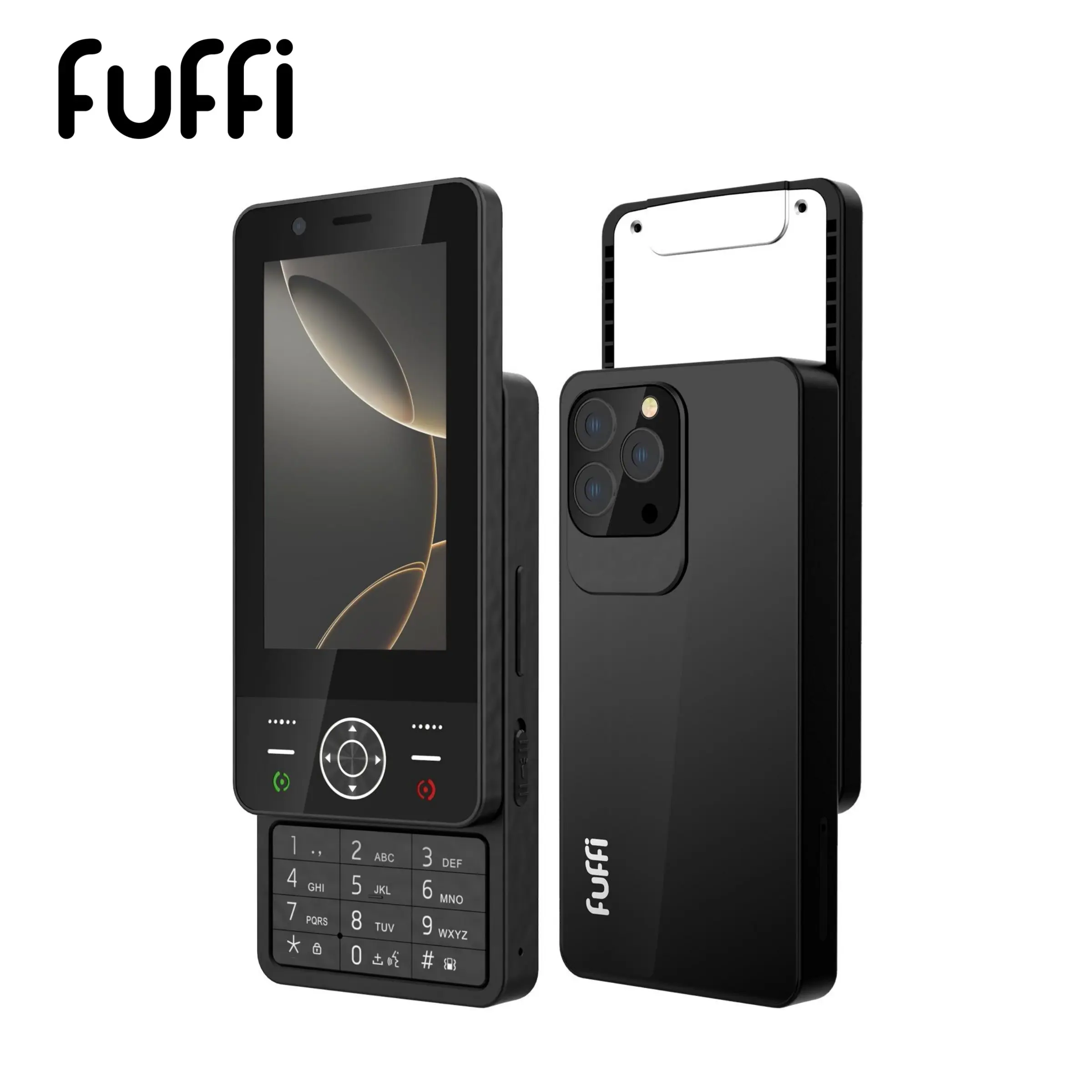 FUFFi-Sliding Smartphone 4g Network, Mini 4.0 Inch, 2+16GB Storage, 2+2mp Camera, Dual Sim, Slide Cover Phone