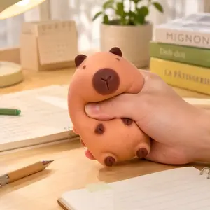 Kids Capybara Squishy Toy, Soft Tpr Squeeze Fidget Toy, Cute Cartoon Animal, Sensory Fidget Tool, Sensory Stress Relief, Daily Play Toy for Children